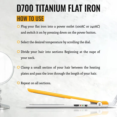D700 Titanium Flat Iron Pro