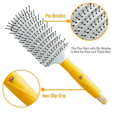 GK Hair Vent Brush 2.5 inch | Pin Bristles