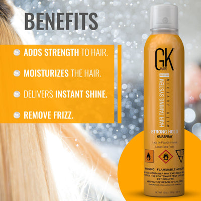 Benefits Moisturizes the hair | GK Hair remove frizz