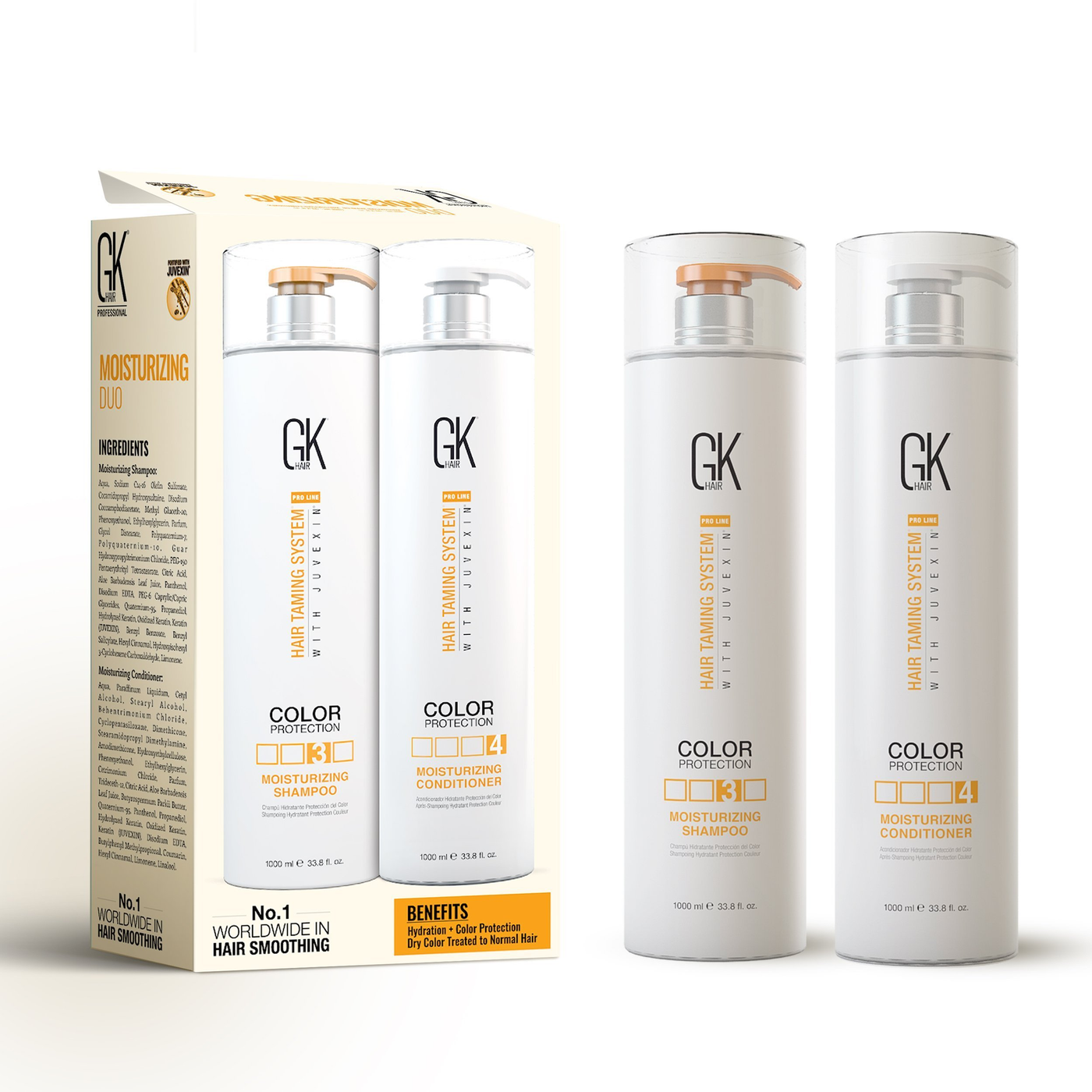 Moisturizing Shampoo and Conditioner - GK Hair Online Store