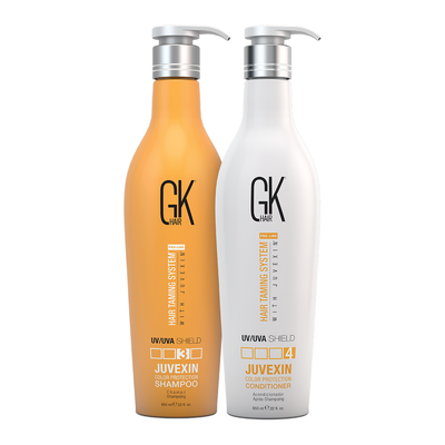 GK Hair - Juvexin Shield Shampoo ALOE VERA & NATURAL FLOWER SEED OILS