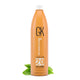 GK Hair Juvexin 20 Volume Cream Developer 1000 ml orange bottle with a white cap and green leaves at its base, on white